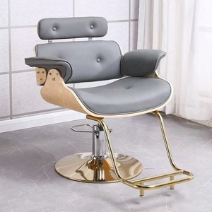 Modern Hydraulic Barber Chair Swivel Salon Styling Chair Black Cushioned Hairdressing Seat for Barber Shop - Product Image 5