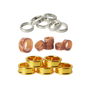 Anello acrilico decorativo colorato a basso prezzo per lo stelo del boccaglio per pipa in legno - Product Image 1