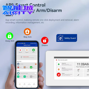 <span class=keywords><strong>Kit</strong></span> de Sistema de Alarma Antirrobo de Doble Red 4G WIFI para <span class=keywords><strong>Seguridad</strong></span> del Hogar, Compatible con la Aplicación Kooyii, Control Remoto, Monitoreo por Voz con Alexa - Product Image 3