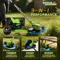 Pemotong Rumput Tanpa Kabel 21V Baterai Ergonomis Alat Pemangkas Rumput Taman OEM