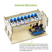 Kit de piano électronique DIY LAFVIN ESP32, kit d'apprentissage musical programmable avec lumières RGB, télécommande web, compatible avec Arduino