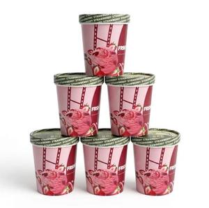 Vente en gros de bols à crème glacée en papier biodégradable de qualité alimentaire, écologiques, imperméables, personnalisés, 12 oz (360 ml), avec logo imprimé - Product Image 3