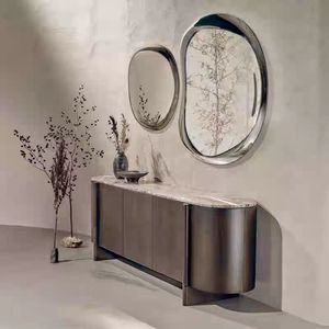 Italian Luxury Simple Wooden <strong>Sideboard</strong> Storage Cabinet <strong>in</strong> Dining Room <strong>Kitchen</strong> <strong>Sideboards</strong> - Product Image 2
