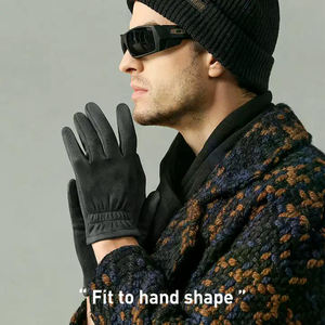 New Trendy Winter Outdoor Gloves Wholesale Price Full Finger Leather Hand Warmer with Custom Logo - Product Image 6