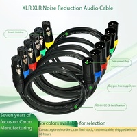 Cable XLR de 3 Pines, Macho a Hembra, Blindado, OFC, Codificado por Colores, Balanceado, para Micrófono, Cable de Audio Profesional