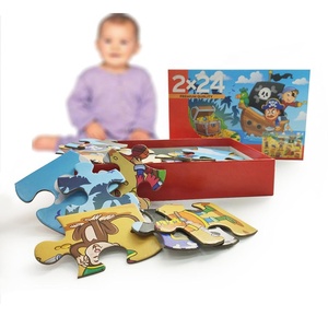 Su misura Dei Bambini di Stampa di <span class=keywords><strong>Cartone</strong></span> 2 in 1 Disegno Caldo di Vendita di Carta Per Bambini Su Misura Di Puzzle Puzzle Di Puzzle Per I Bambini - Product Image 3
