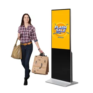55 inç zemin standı dijital tabela ve görüntüler Android dokunmatik ekran Kiosk ağ dijital pazarlama reklam ekranı Totem