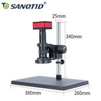 SANQTID TD-4KH-10A 4K 60fps Autofocus Industrial Stereo Electronic Microscope for Manual Switch Between 2D/3D Viewing