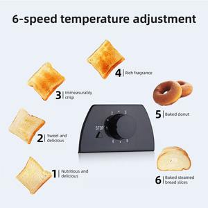 Nueva Tostadora Automática Multifunción Portátil para el Hogar, Horno de Tostadas de 2 Rebanadas, Máquina para Desayunos, Mini Sandwichera con Temporizador - Product Image 4