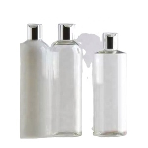 Empty Shampoo Lotions Package 100ml 150ml 250ml 300ml Clear Amber Blue Green White PET <b>Plastic</b> Bottles with Press <b>Disc</b> Cap - Product Image 1