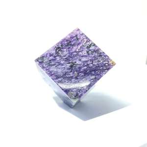 Cubo de Charoite pulido, cubos de cristal para decoración Fengshui, color morado - Product Image 3