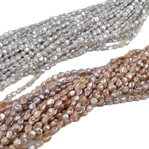 Collier en argent bleu d'eau douce naturel de qualité supérieure avec perles baroques de forme irrégulière, perles en vrac pour le bricolage - Product Image 5