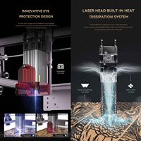 Machine de gravure laser ATOMSTACK A5 Pro 40W, kit de graveur laser de bureau, fraiseuse CNC pour le bois, le plastique, le caoutchouc, le métal, l'acrylique