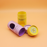 Tube de papier de carton de qualité alimentaire écologique Cylindre de carton en conserve avoine petit déjeuner tube de papier alimentaire avec fenêtre
