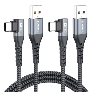 Cable Multiusos SUNGUY Tipo-A a Tipo-C de 18W con Carga Rápida, Retráctil, de Nailon Ecológico, con 3 Años de Garantía y Logotipo Personalizado - Product Image 4