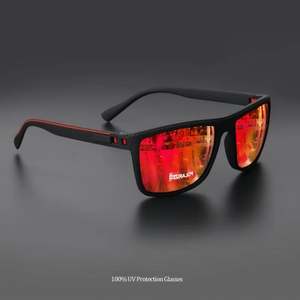 Gafas de Sol Polarizadas con Montura Cuadrada para Vacaciones, Pesca y Conducción, con Lentes Multicolor Recubiertas y Bisagras de Resorte de Calidad Personalizadas para Hombre y Mujer - Product Image 6