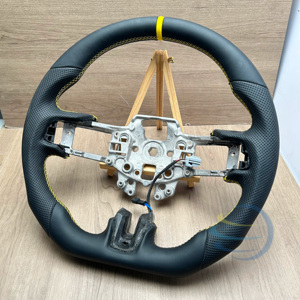 Entrega Rápida para <span class=keywords><strong>Ford</strong></span> Mustang Fusion F150 Ranger Raptor Focus St Mk3 Mk2 <span class=keywords><strong>Fiesta</strong></span> Mk7 Mk6 <span class=keywords><strong>Volante</strong></span> de Cuero y Fibra de Carbono - Product Image 4