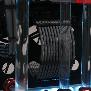 Kit di prolunga cavi PSU personalizzabile 18AWG 30cm con guaina Mod ATX EPS 8-Pin PCI-E in PVC grigio per computer, certificato ROHS, disponibile! - Product Image 4