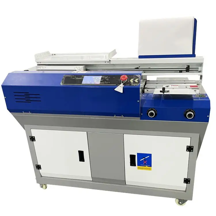 Máquina de encuadernación de pegamento automática para libros, máquina de encuadernación de línea de impresión personalizada, barata, de alta calidad, venta al por mayor