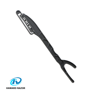 hoja peluquero maquinilla de <span class=keywords><strong>afeitar</strong></span> recta con mango de plástico <span class=keywords><strong>para</strong></span> uso del salón de cortar la garganta de barbero de <span class=keywords><strong>afeitar</strong></span> - Product Image 2