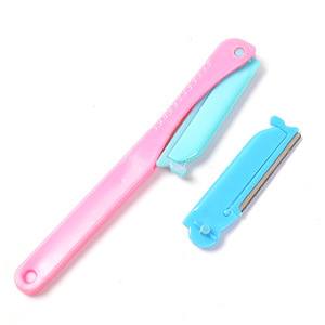 Recortador de cejas plegable Yi Xiaofan con cuchillas reemplazables, herramienta de modelado profesional de plástico con punta inclinada para maquillaje de belleza para mujeres - Product Image 5