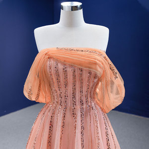 Robe de soirée élégante pour femmes Jancember Rsm67393, style nouveau, tube top, dentelle, paillettes, franges - Product Image 4