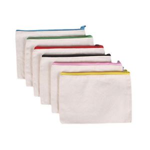 Custom Small Eco Friendly Blank Toiletry <b>Make</b> <b>up</b> <b>Pouch</b> Recycled Plain Cotton Linen Makeup Travel Canvas Cosmetic Bag with Zipper - Product Image 1