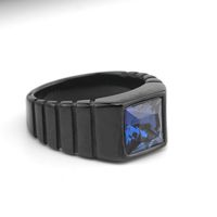 Bijou multicolore bracelet carré titane acier hommes et femmes anneau ins niche haute qualité sens lumière luxe mode tempérament