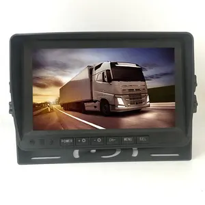 7 "a cores TFT LCD monitor do carro 7 polegada de alta definição 2CH tv carro lcd monitor de visão traseira reversa para carplay caminhão trailer van ônibus