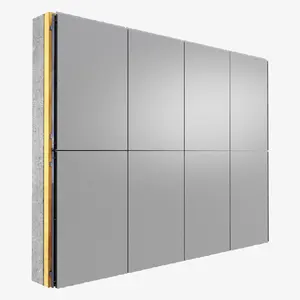 Panel komposit aluminium panel dinding Vila eksterior