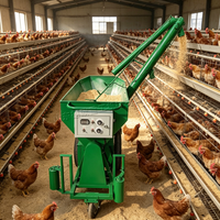 Machine d'alimentation électrique pour bétail, chargement automatique, trémie grande capacité pour élevage avicole, équipement de transport de nourriture en vrac