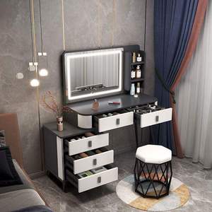 Italian Style Bedroom Dresser Set <strong>Make</strong> <strong>up</strong> <strong>Vanity</strong> LED Makeup Dressing Table With Lighted Mirror - Product Image 5