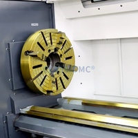 Tour CNC 2 axes CK61125, broche 30-1000 tr/min, tourelle porte-outils 4 postes, largeur de lit 755 mm pour le tournage de brides