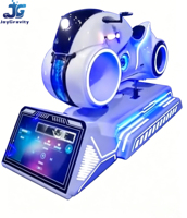 Simulateur de course de moto VR 9D, machine de jeu de moto VR dynamique, équipement de jeu VR pour parc d'attractions, à vendre
