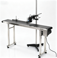 Convoyeur en acier inoxydable à vitesse réglable CV-300-1500-P pour ligne de codage