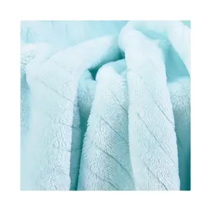 Nokta doğrudan tedarik 300 gram çift taraflı flanel düz kesim 2.5 cm dikey pijama bornoz kumaş sonbahar ve kış
