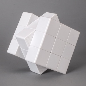 Cubo mágico con logotipo personalizado-Diseño de plástico 3D blanco con patrón publicitario Pegatinas de embalaje - Product Image 2
