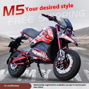 Nouvelle puissance libre M5 petit singe moto électrique batterie voiture 72V rétro haute puissance voiture <span class=keywords><strong>de</strong></span> sport à grande vitesse 61-80 km/h - Product Image 2