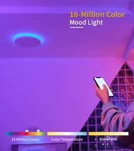 Yeelight ไฟ LED ติดเพดาน LED สำหรับบ้าน450S รีโมทคอนโทรลใช้งานได้กับ Google และ Apple ชุดโฮมคิทสำหรับบ้าน - Product Image 4