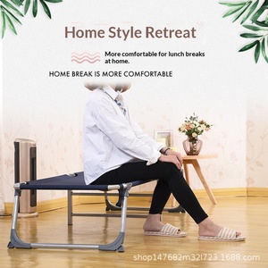 Lit pliant à cadre métallique pour fabricant, vente en gros, lit simple en toile, lit de sieste portable pour soignant et secours en cas de catastrophe - Product Image 2