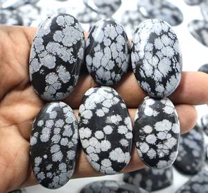 อัญมณี2025เกล็ดหิมะแบบออบซิเดียนเครื่องประดับอัญมณีหลวมทำลูกปัดหินคริสตัล - Product Image 6