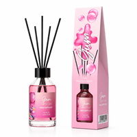 Diffuseur de parfum d'ambiance 100 ml sans flamme, bâtonnets parfumés, huile parfumée longue durée, désodorisant d'ambiance sans feu, sûr pour la maison