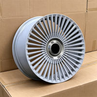 Jantes forgées JG Gris clair brillant à rayons multiples fins, jante en alliage de luxe VIP 17-22 pouces 5x112 5x114.3 pour berlines professionnelles, véhicules électriques et SUV