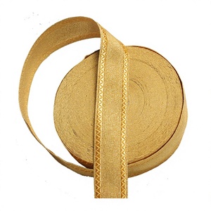 Cordones de trenzas de alambre de lingotes de oro con ribete y encaje para vestimentas Iglesia Venta de color dorado personalizado en Pakistán - Product Image 4