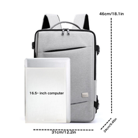 Sac à dos de mode pour affaires et loisirs, grande capacité, extensible, pour voyage et école, sac à fermeture éclair pour homme, style boutique