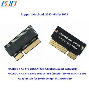 7 + 17Pin vers NGFF M.2 B Clé SATA M2 Carte Adaptateur SSD pour <span class=keywords><strong>2012</strong></span> Début 2013 Macbooks A1398 A1425 MC975 MC976 MD212 MD213 ME664 ME665 - Product Image 2