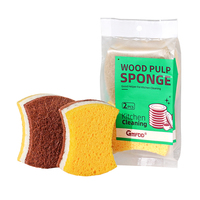 Éponge de nettoyage de cuisine naturelle biodégradable en forme de taille écologique Compostable Éponge à récurer à la noix de coco en cellulose à haute mousse