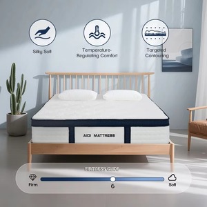 Materasso <span class=keywords><strong>Matrimoniale</strong></span> Ibrido in Gel Memory Foam con <span class=keywords><strong>Molle</strong></span> Insacchettate Massaggianti e Supporto <span class=keywords><strong>a</strong></span> Zone - Ortopedico Pieghevole Arrotolabile in Scatola - Product Image 2