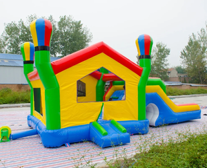 Château Gonflable Commercial à <span class=keywords><strong>Prix</strong></span> d'Usine avec Toboggan et Souffleur, en PVC, pour Enfants, Installation Facile, Capacité 200-500KG, Idéal pour les Fêtes - Product Image 4