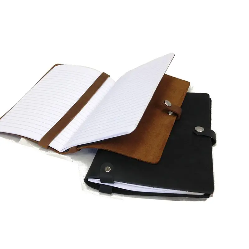 Genuine leather paper notebook 2023 classical design 100% handmade refillable leather custom journal cover notebook a5
